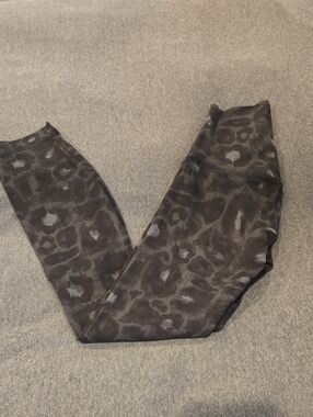 lululemon athletica Black & Gray Leopard Print Leggings